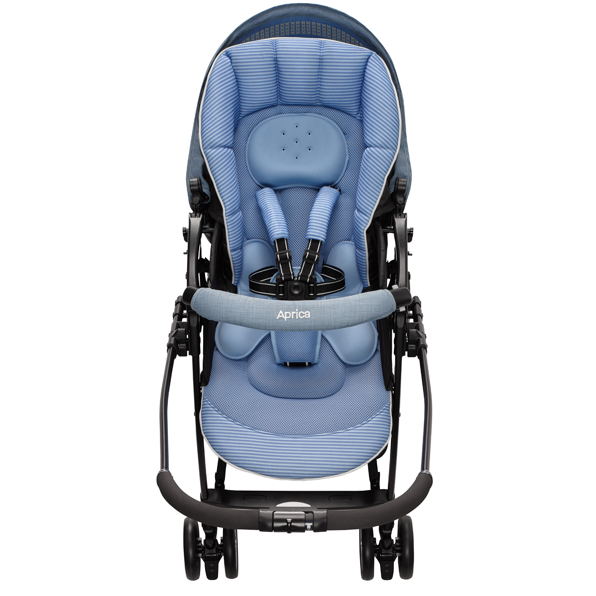 Xe đẩy trẻ em Aprica Luxuna Comfort CTS màu xanh